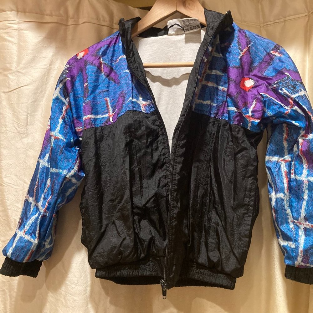 Vintage 80s Kids Windbreaker, Small